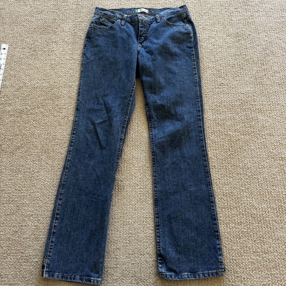 Wrangler Cowgirl Cut Cash Jeans Womens 9/10x34 Blue Good Embroidered WRC10RR